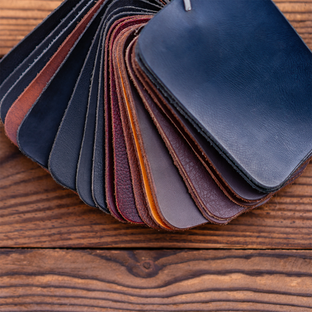 Leather splotches to see color selection